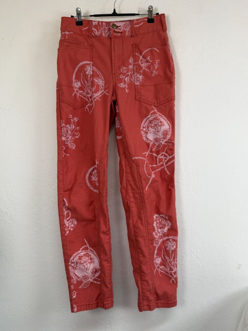 Anthropologie Pilcro Womens The Wanderer Printed Relaxed-Leg Pants Size 25